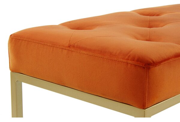 KLOP BREZ NASLONA, les, kovina, tekstil, leseni material zlate barve, oranžna