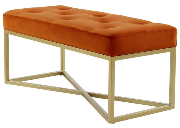 KLOP BREZ NASLONA, les, kovina, tekstil, leseni material zlate barve, oranžna