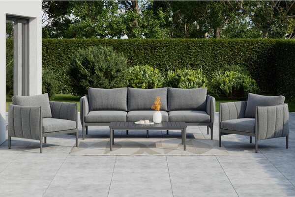 LOUNGE GARNITURA tkanina aluminij