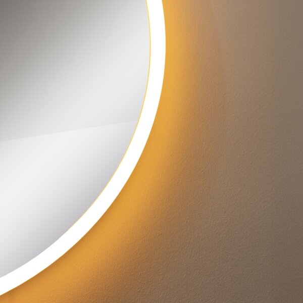 Zuma Line D2526-LED Kopalniško ogledalo s osvetlitvijo 24W/230V 3000/4000/6000K IP44 bela/zlata