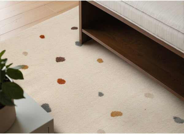 Kremno bela otroška preproga 120x170 cm Funny Dots – Hanse Home