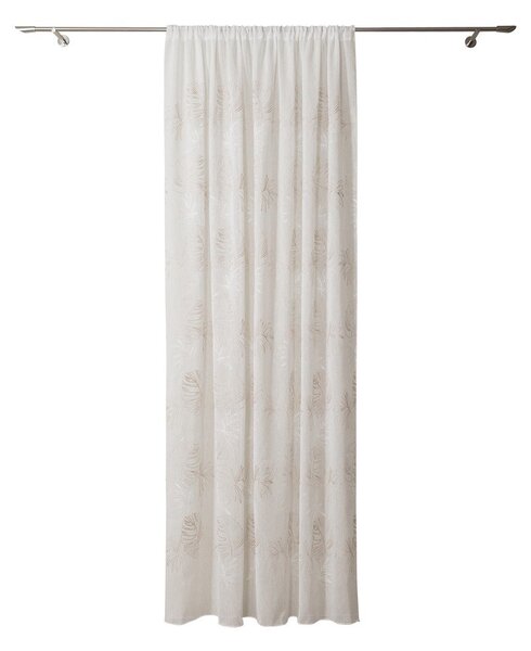 Bež prosojna zavesa 140x260 cm Cybele – Mendola Fabrics