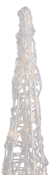 Božično drevo prozorno 60 cm vklj. LED IP44 - Coni