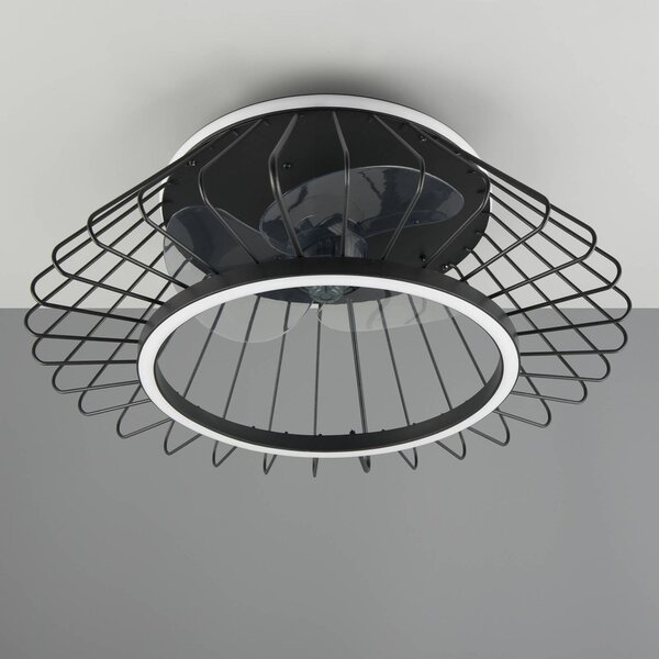 LED stropni ventilator Karlsborg, tih, Ø 50 cm, CCT, FB