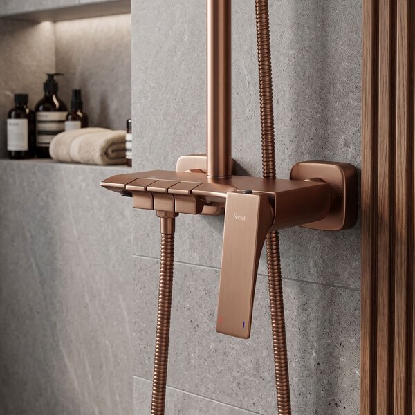 Komplet za prhanje PREMIUM REA JOE Brush Copper
