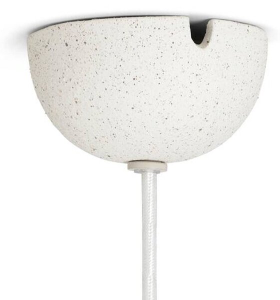 Ferm LIVING Speckle viseča svetilka, Ø 11,6 cm, keramika, bela