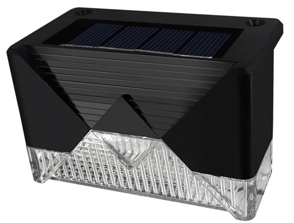 Set 4 solarnih ograjnih LED svetilk hladno bele IP65