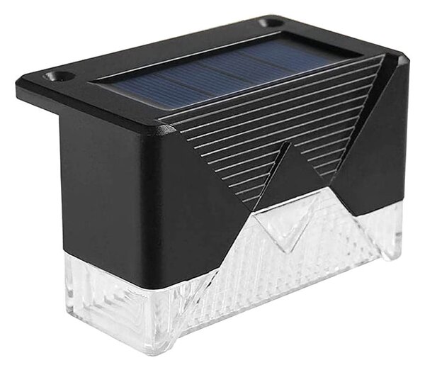 Set 4 solarnih ograjnih LED svetilk hladno bele IP65