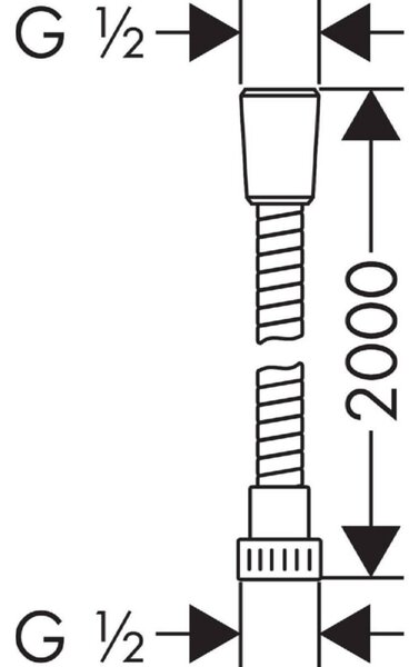 Pršni set Hansgrohe Crometta Vario (krom, sijaj, razmak med luknjama 91,5 cm)