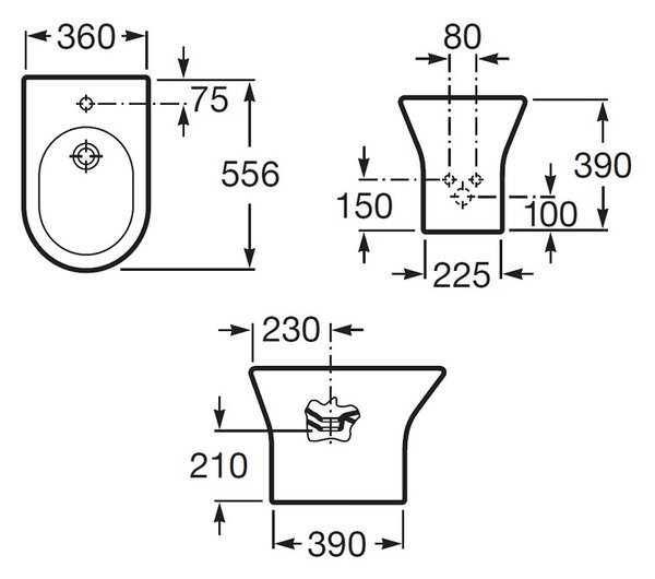 Bide Roca Nexo (brez armature)