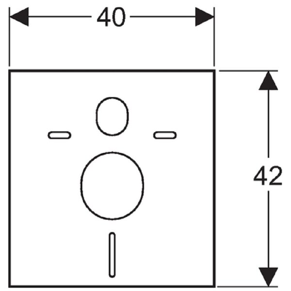 Zvočno izolacijski set Geberit (za WC ali bide, bel)