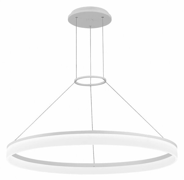 LEDS-C4 LED viseča svetilka CIRC Round, Ø 80 cm, bela, aluminij