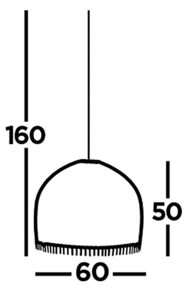 Obesek Bali, Ø 60 cm, bambus, svetel les, E27