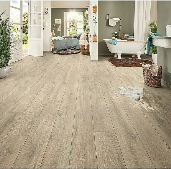 Laminat Logoclic Glacier Oak (1285 x 192 x 8 mm, hrast)