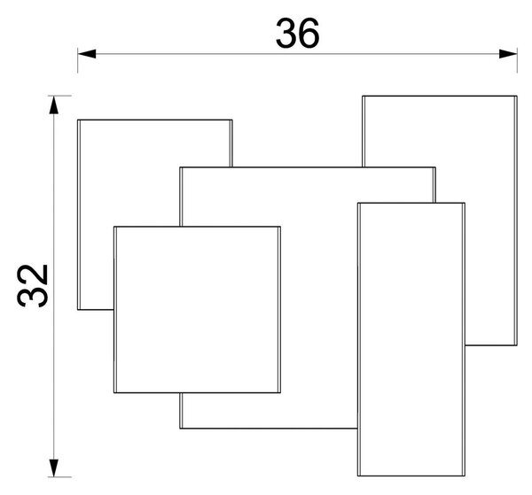 Stenska svetilka Stenska, bež, 5 x G9, jeklena