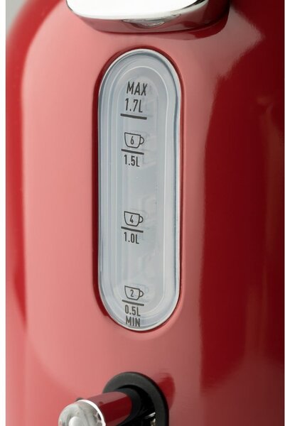 Rdeč grelnik vode 1,7 l Dorset Putty – Haden