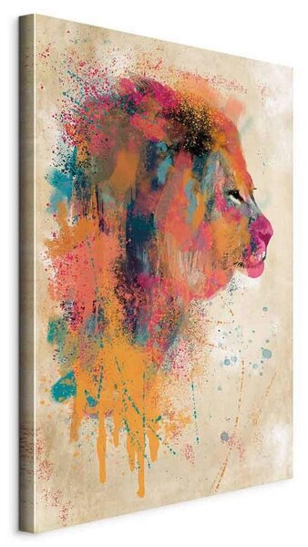 Artgeist Slika Na Platnu Watercolor Lion