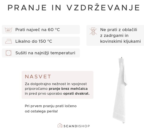 Brisača CLARYSSE ELEGANCE 60x110 cm temno modra, 100% bombaž