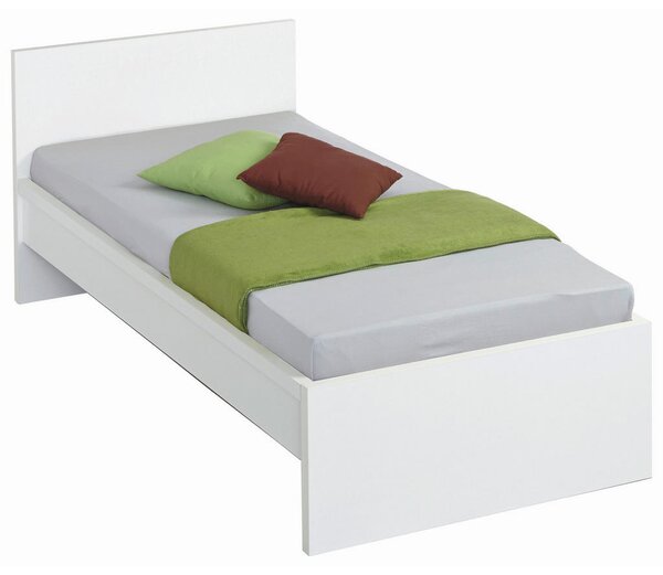 POSTELJA 90 cm x 200 cm , leseni material bela
