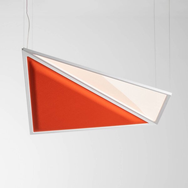 Artemide Flexia LED viseče svetilo, oranžna