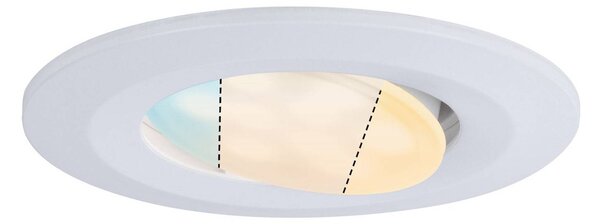 Paulmann Calla vrtljivi vklop/izklop Ø9cm CCT 3 kosi bela