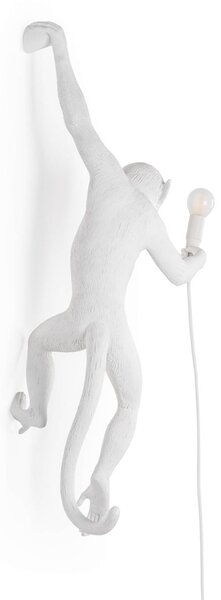 SELETTI Monkey Lamp LED dekorativna stenska svetilka bela, leva