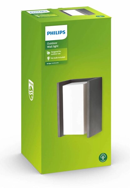 Philips myGarden Bridge stenska svetilka E27 antracit