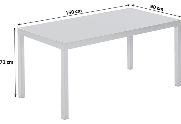 Gardenson Vrtna Miza Gardenson, Steklo, Aluminij, 150x90