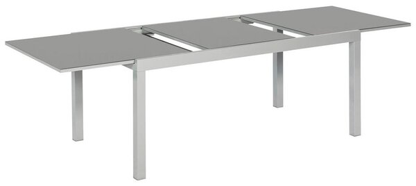 Gardenson Raztegljiva Vrtna Miza Ambia, Steklo, Aluminij, 200-300x110