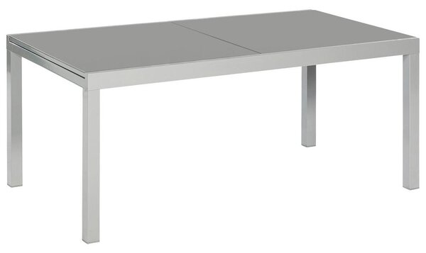 Gardenson Raztegljiva Vrtna Miza Ambia, Steklo, Aluminij, 200-300x110