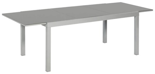 Gardenson Raztegljiva Vrtna Miza Ambia, Steklo, Aluminij, 200-300x110