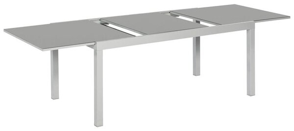 Gardenson Raztegljiva Vrtna Miza Ambia, Steklo, Aluminij, 180-250x100