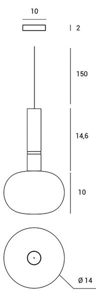 Obesek Mose, 1-svetlobni, višina 25 cm, bron