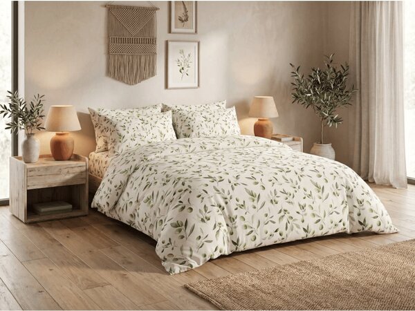 Posteljnina iz polibombaža OLIVE POLY zelena Dimenzije posteljnine: 70 x 90 cm | 140 x 200 cm