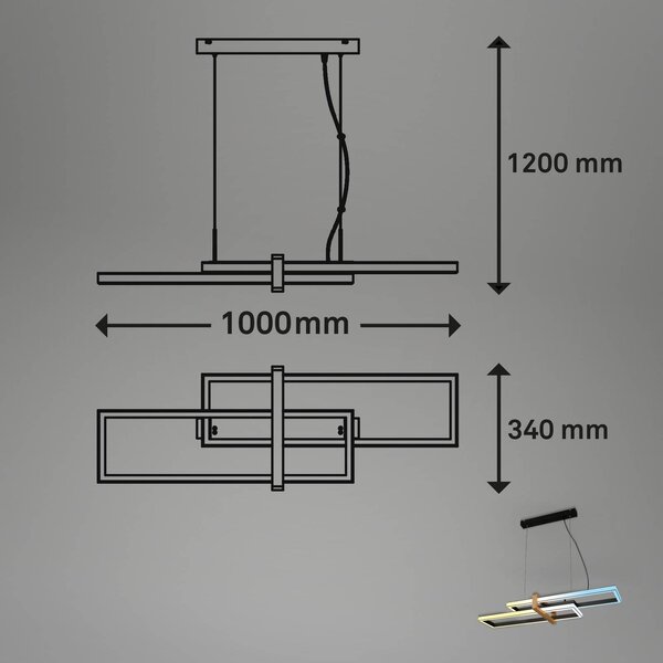 LED obesek 4768015 CCT z daljinskim upravljalnikom