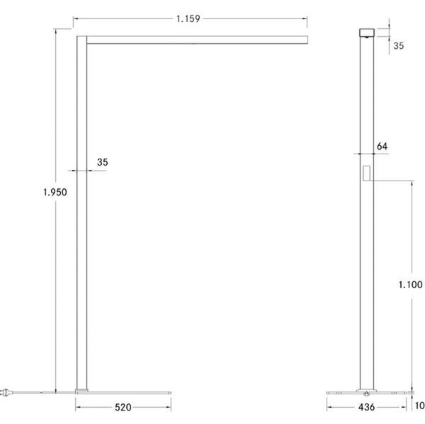 Talna svetilka LED Bevon microprism direct/indirect