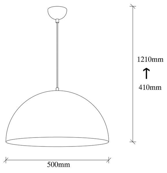 Berceste 234-S viseča svetilka Ø50cm bela/zlata