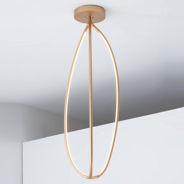 Artemide Arrival stropna svetilka, App, medenina, 130 cm