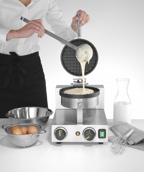 Okrogel Pekač za Vaflje, 230V/1000W, (250x491x285mm)