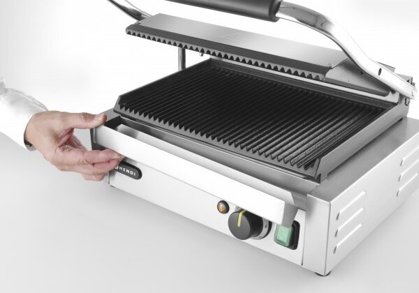Kontaktni Žar 'Panini', Rebrast, 230V/2200W, (432x396x214mm)