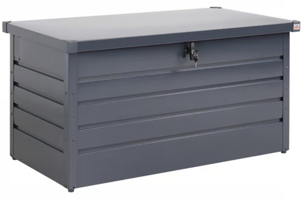 Kovinski shranjevalni zaboj METALBOX, 385L, 120×62×63cm, antracitna Gardebruk