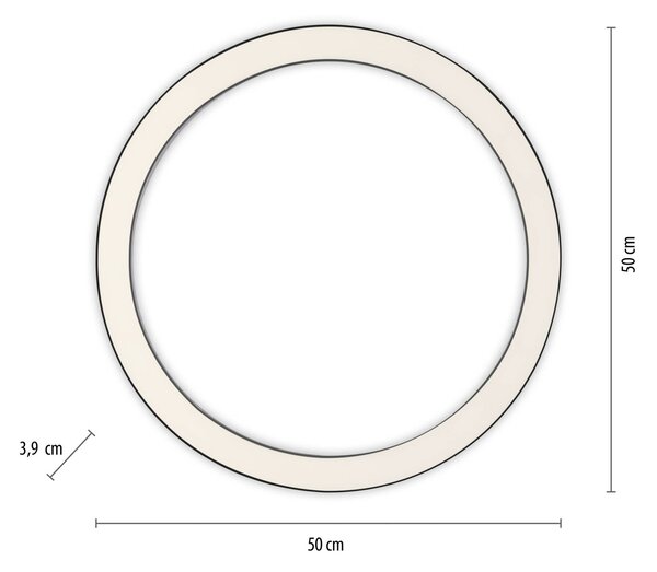 LED stropna svetilka PURE Lines, Ø 50 cm, antracit, CCT, daljinski upravljalnik