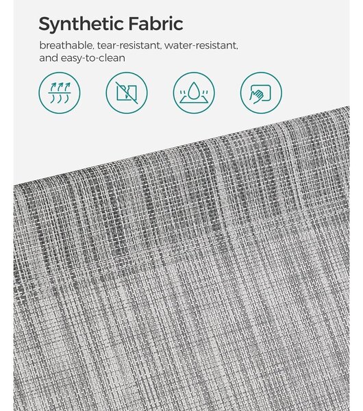 Zložljiv ležalnik s tendo 53 x 193 x 29,5 cm, obremenitev do 150 kg | SONGMICS