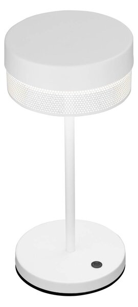 Namizna svetilka LED Mesh s polnilno baterijo, višina 30 cm, bela