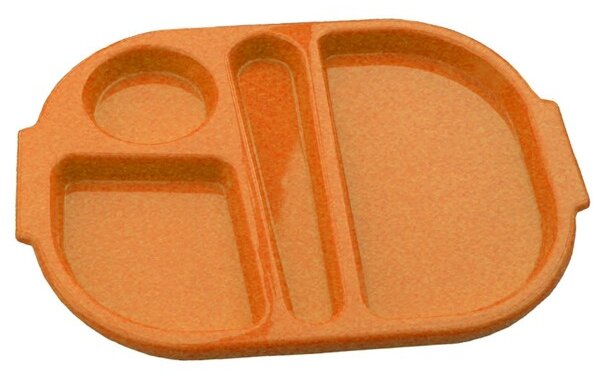 Predelni Pladenj za Obroke, Polikarbonat, 280x230mm