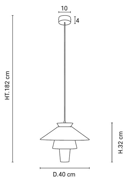 MARKET SET Ruche viseča luč, Ø 40 cm, marshmallow