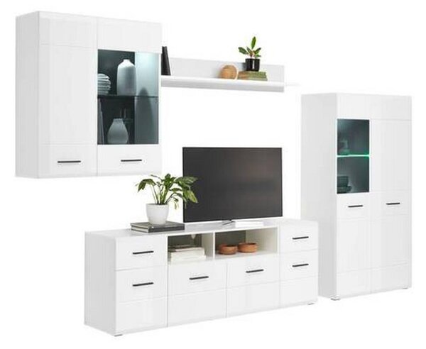 Hom`in Viseča Vitrina Avanti, Antracit, Bela