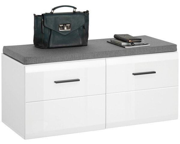 Hom`in Garderobna Klop Avanti, Antracit, Bela