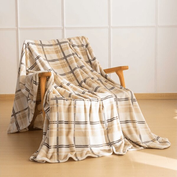 Mikropliš odeja PLAID, kremna Dimenzije: 150 x 200 cm