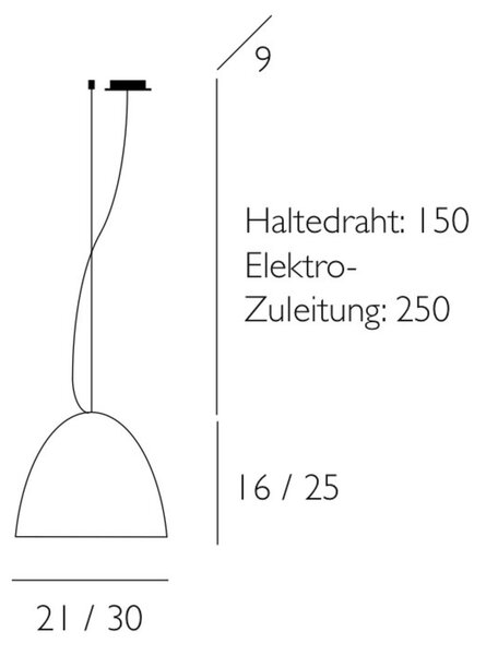 Casablanca Bell - Obesek svetlobe pesek 1flg. 21 cm